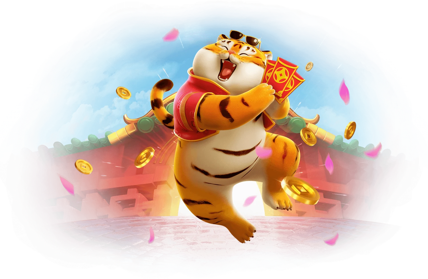 Arte oficial do personagem de Fortune Tiger.